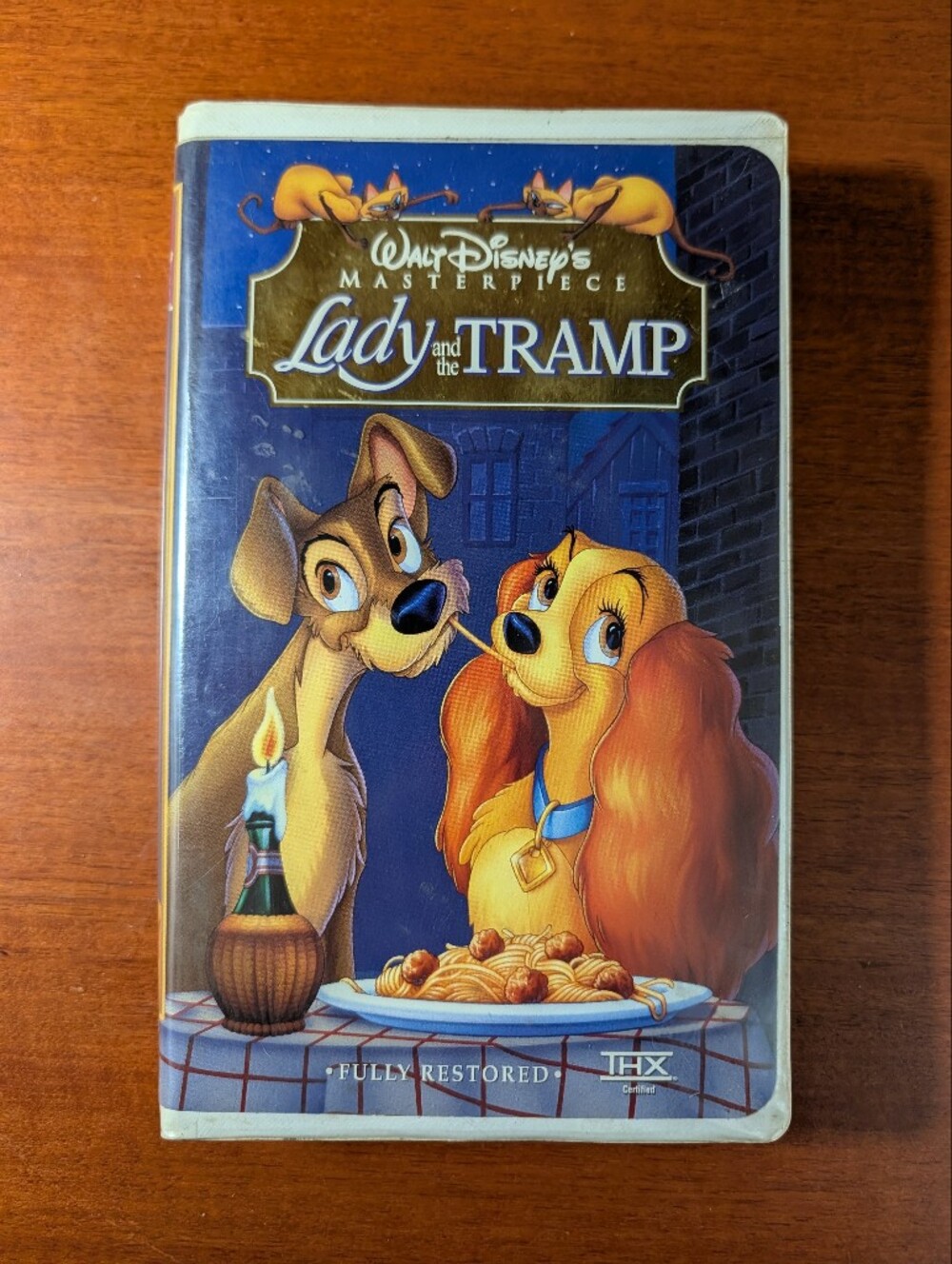 Walt Disney's Masterpiece The Lady and the Tramp VHS Tape.